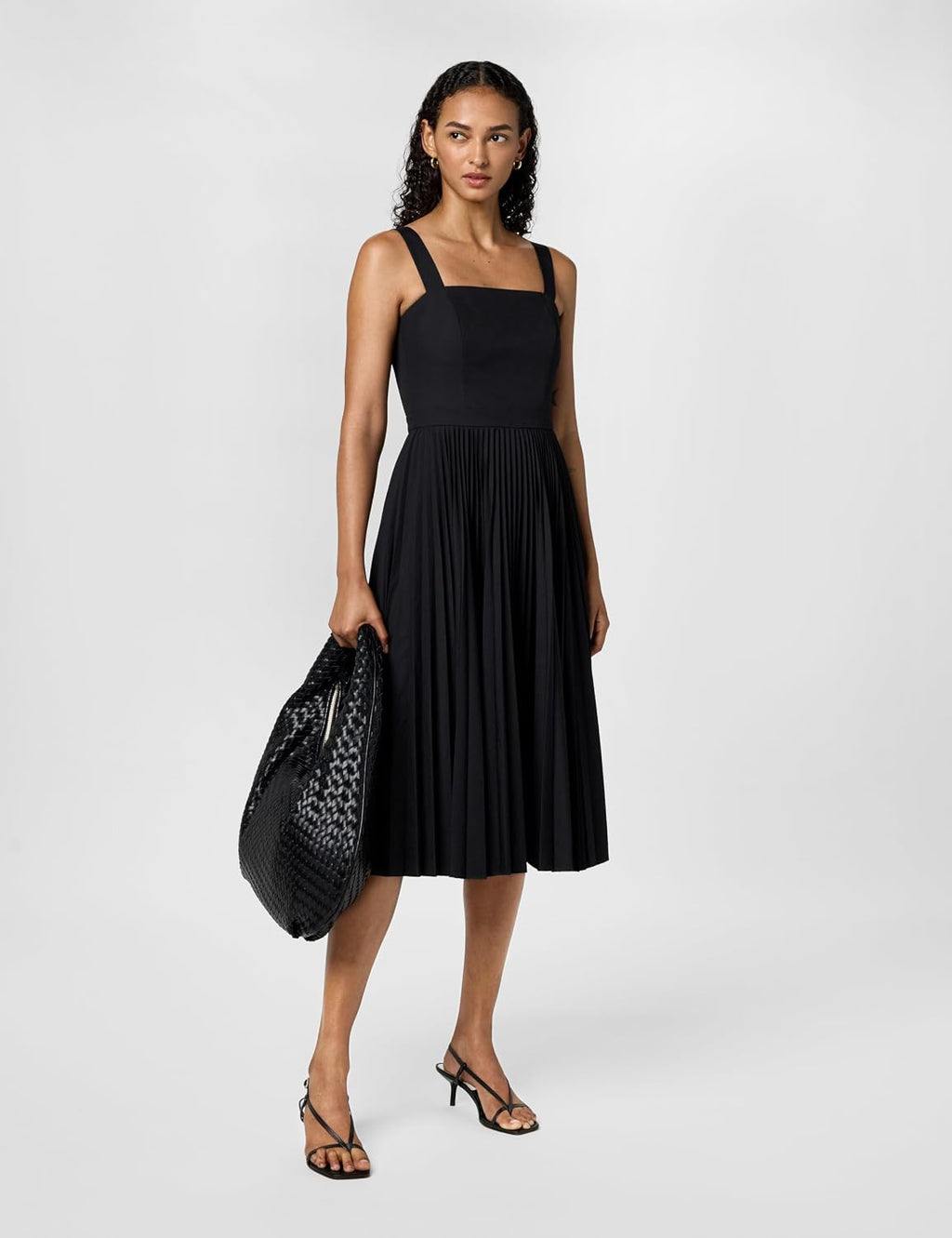 Theory Women's Sleeveless Pleated Volume Dress