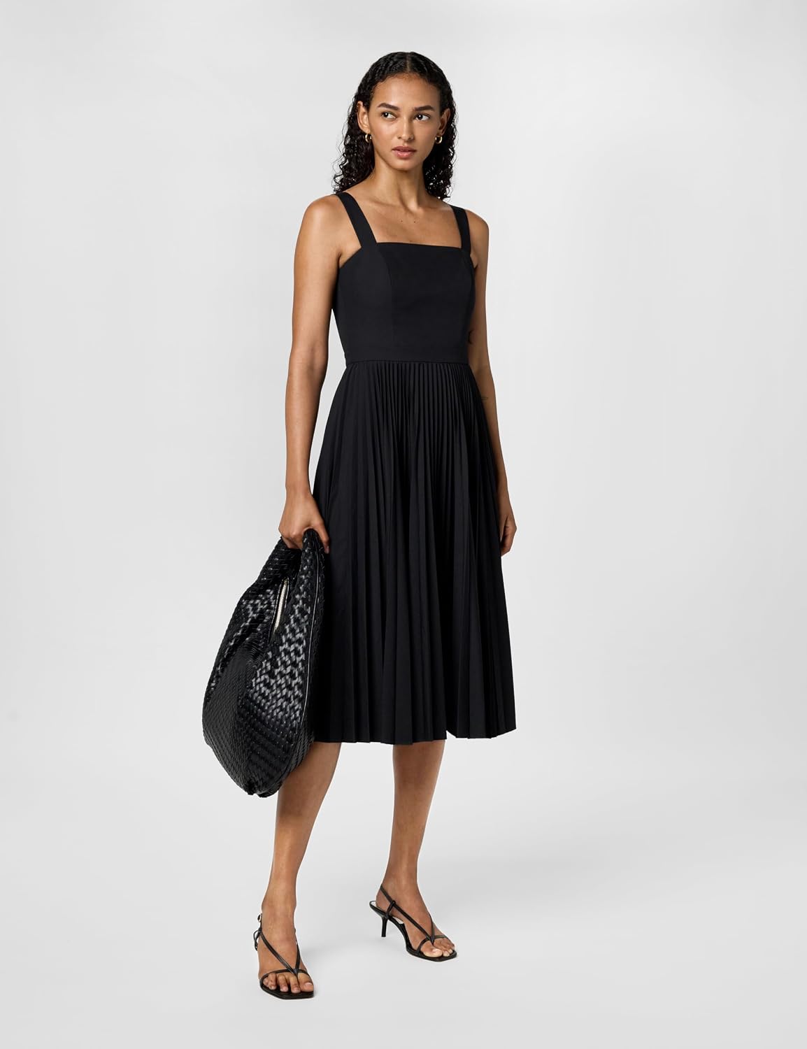 Theory Women's Sleeveless Pleated Volume Dress