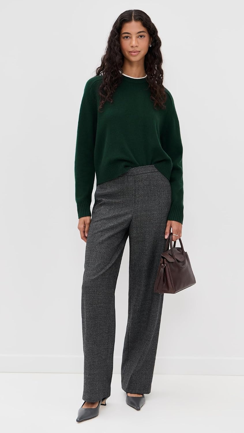Theory Women's Cropped Crewneck Cashmere Sweater
