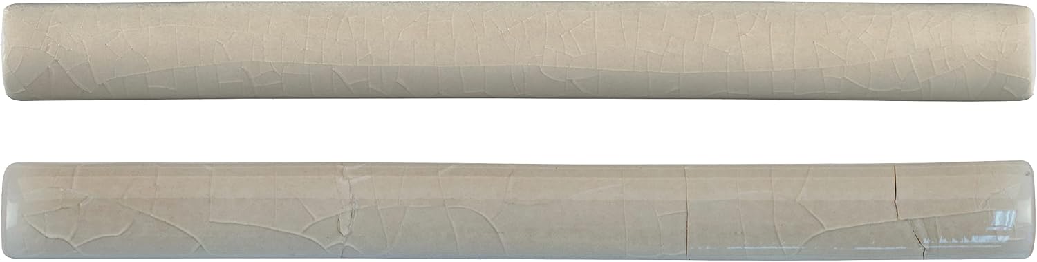 MSI Portico Pearl Glossy 5/8 in. x 6 in. Glazed Ceramic Quarter Round Molding Wall Tile for Bathroom, Kitchen Backsplash, Accent Wall Tile, and Shower Wall Tile