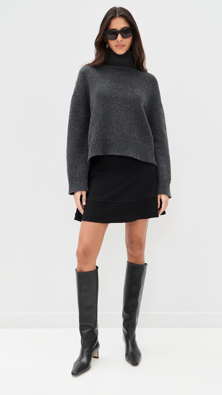 Theory Women's Tier Seam Flare Skirt