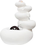 Tabletop Water Fountain Indoor - Water Fountain Decor for Attract Wealth, Suitable for Yoga, Study, Tea, Living Room, Feng Shui Decor & Gifts, Chinese Decor & Gifts, Chinese New Year Decor (Large)