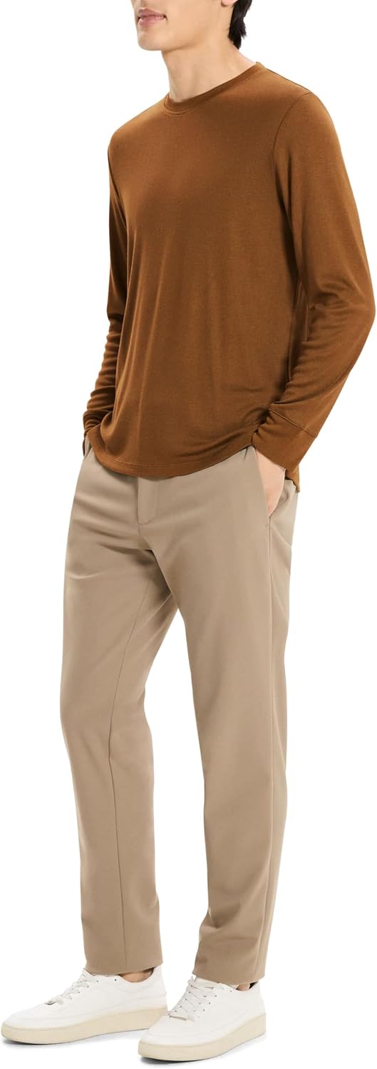 Theory Men's Essential Tee Long Sleeve in Anenome