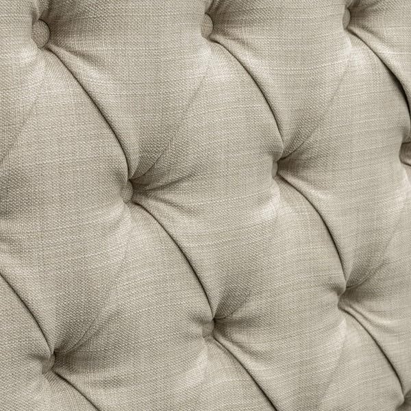Madison Park Amelia Headboard-Wingback Queen Size Headboard, Upholstered Headboard for Adjustable Beds, Hand-Tufted Button Detail, Padded Fabric, Classic & Transitional Bedroom Style, Beige Woven