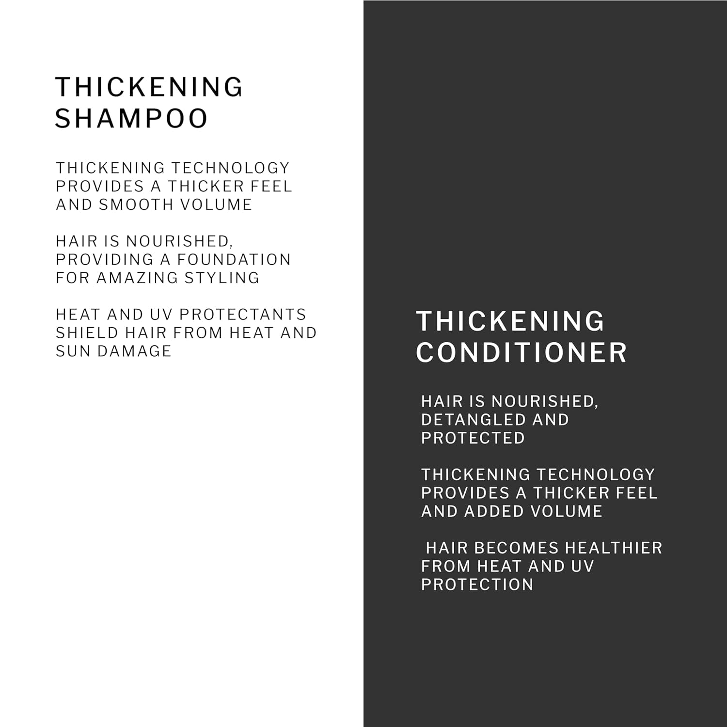 SACHAJUAN Thickening Shampoo and Conditioner Set | Ocean Silk & Thickening Technology to Add Volume and Nourish Hair | Heat & UV Protection | Vegan & Paraben-Free | Set of 2 (33.5 oz)