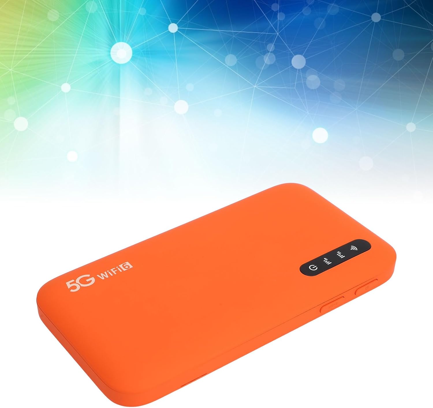 5G Mobile Hotspot High Speed Travel Dual Band WiFi6 Portable Router with SIM Card Slot Offers High Speed, Low Latency Supports 16 Devices 6100mAh Battery