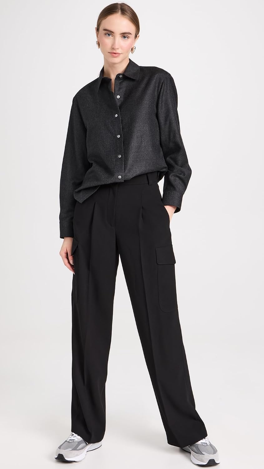 Theory Women's Flannel Classic Menswear Shirt