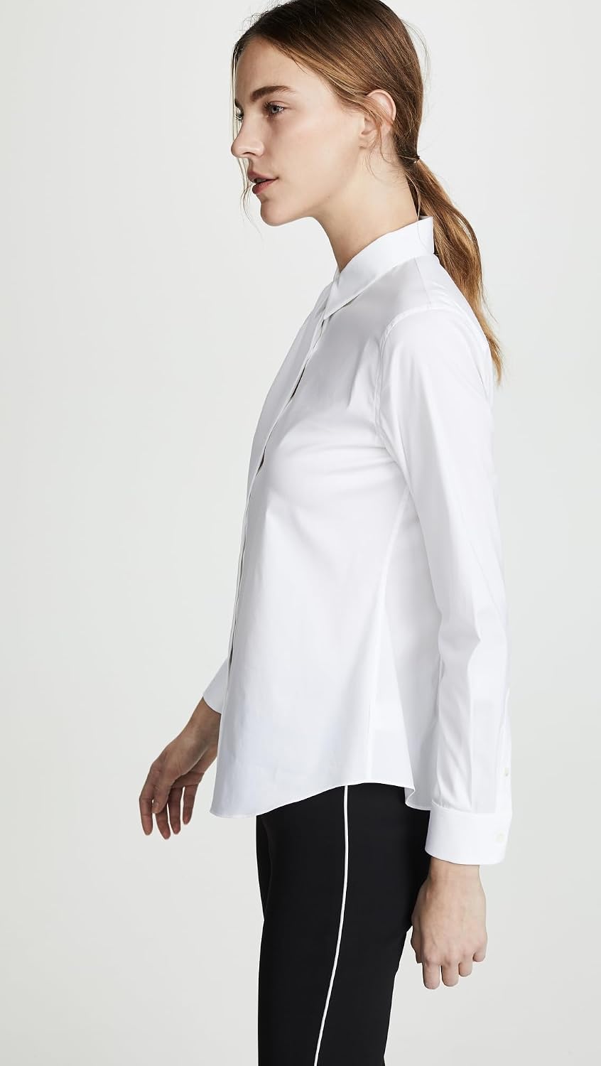 Theory Women's Luxe Tenia Button Down Blouse