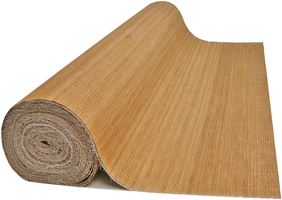 Forever Bamboo Carbonized Tatami Bamboo Wall Paneling Home Decor for Living Room Decorative Ceiling Treatment 4 ft H x 50 ft L