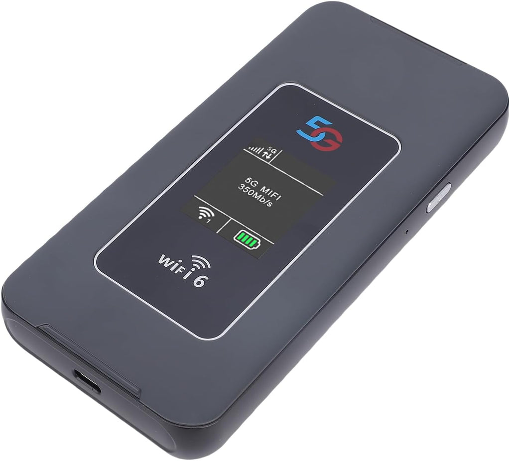 5G WiFi Mobile Hotspot, High Speed Dual Band 4G LTE WIFI6 Router with SIM Card Slot, 32 Connected Devices, 8000mAh Battery, for Travel