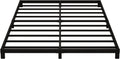 5 Inch Low King Bed Frame Heavy Duty Metal Platform, No Box Spring Needed, Easy Assembly Mattress Foundation, No Noise, Black