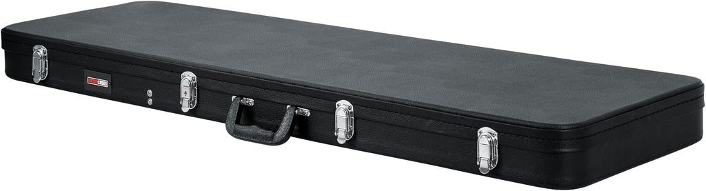 Gator Cases Hard-Shell Wood Case for Electric Bass Guitars, Fits Fender Precision/Jazz Bass, & More (GWE-BASS)