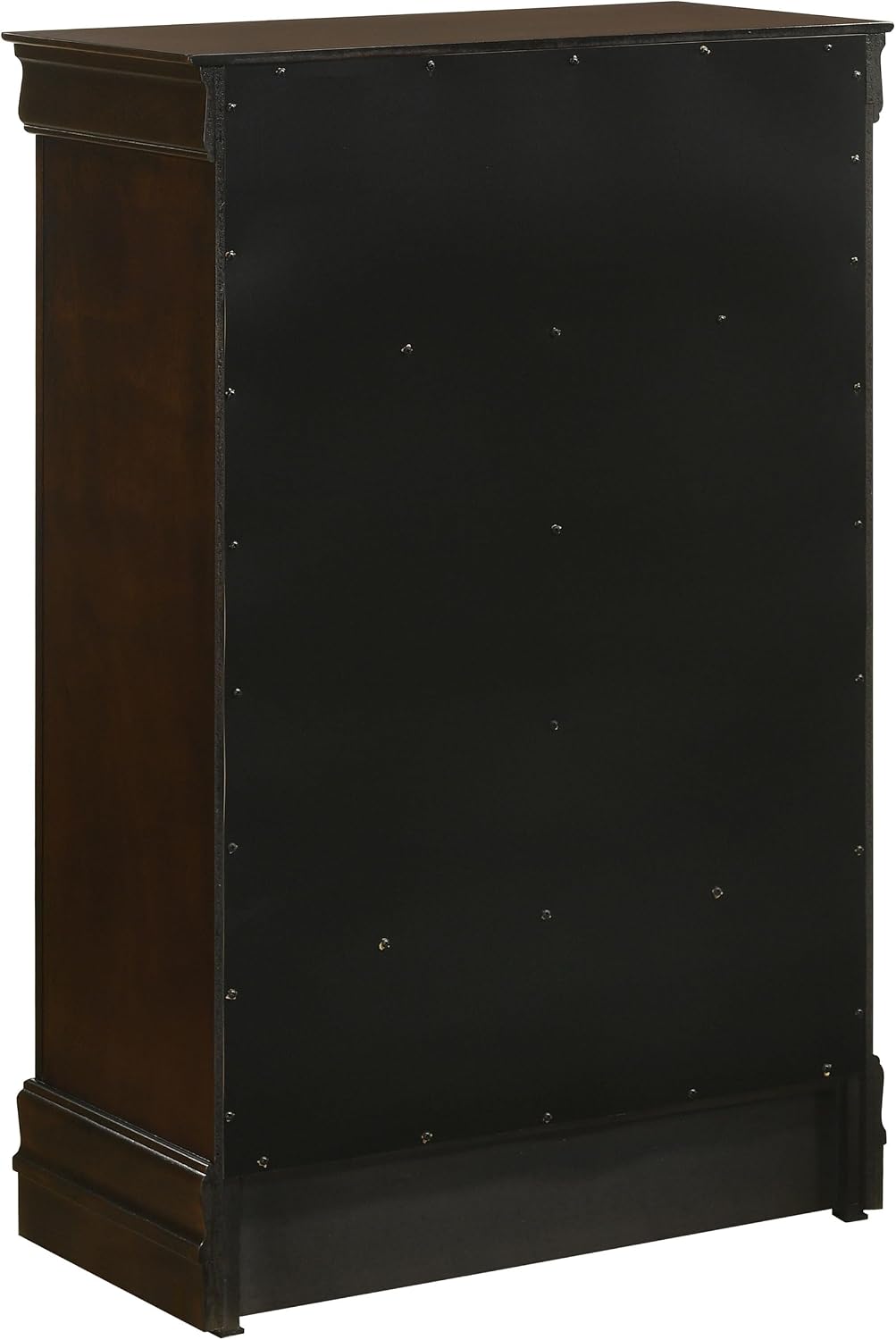 Coaster Home Furnishings Louis Philippe 4-piece Bedroom Set Queen Size Traditional Wooden Sleigh Bed Frame 47-Inch Panel Headboard Nightstand Dresser and Mirror Cappuccino Brown 202411Q-S4