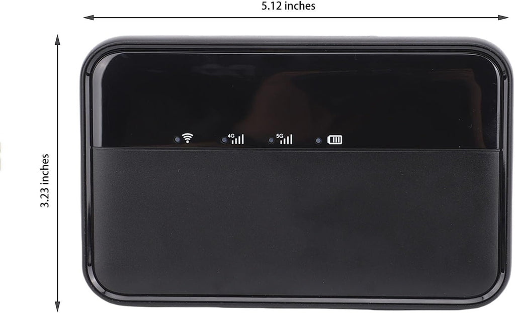 5G Mobile Hotspot, WiFi 6 2.4GHz 5.8GHz Dual Band Portable Router with Sim Card Slot, 16 Devices Share, 10000mAh Large Battery, Pocket Hotspot for Travel