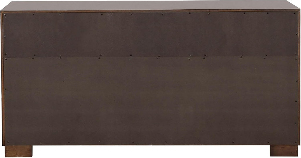 Coaster Home Furnishings Jessica Contemporary 5-Piece Bedroom Set Queen Size LED Storage Bookcase Bed Frame 47-inch Headboard Cappuccino 200719Q-S5