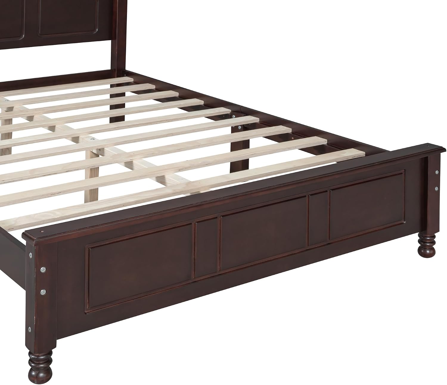 VilroCaz Retro Design 3-Pieces Bedroom Sets, Full Size Wood Platform Bed and 2 Nightstands with 2 Drawers and Sturdy Slats Support for Adults Bedroom