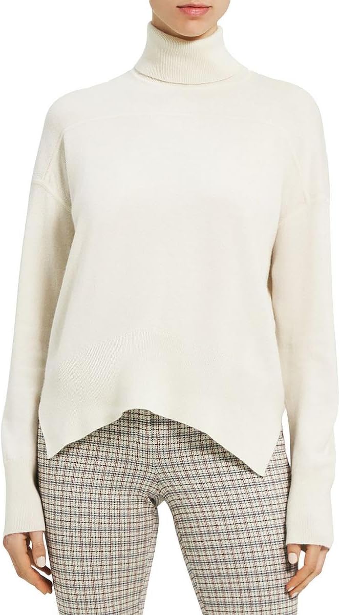 Theory Women's Karenia Yoke Turtleneck Sweater