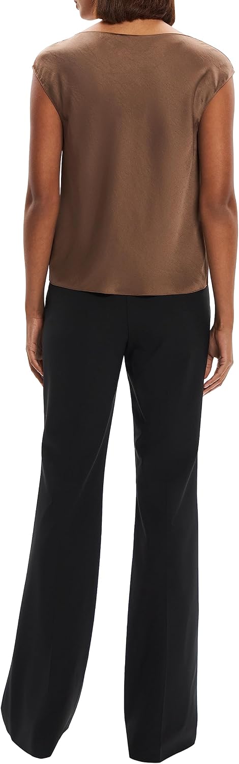 Theory Womens Short Sleeve Cowl TopBlouse