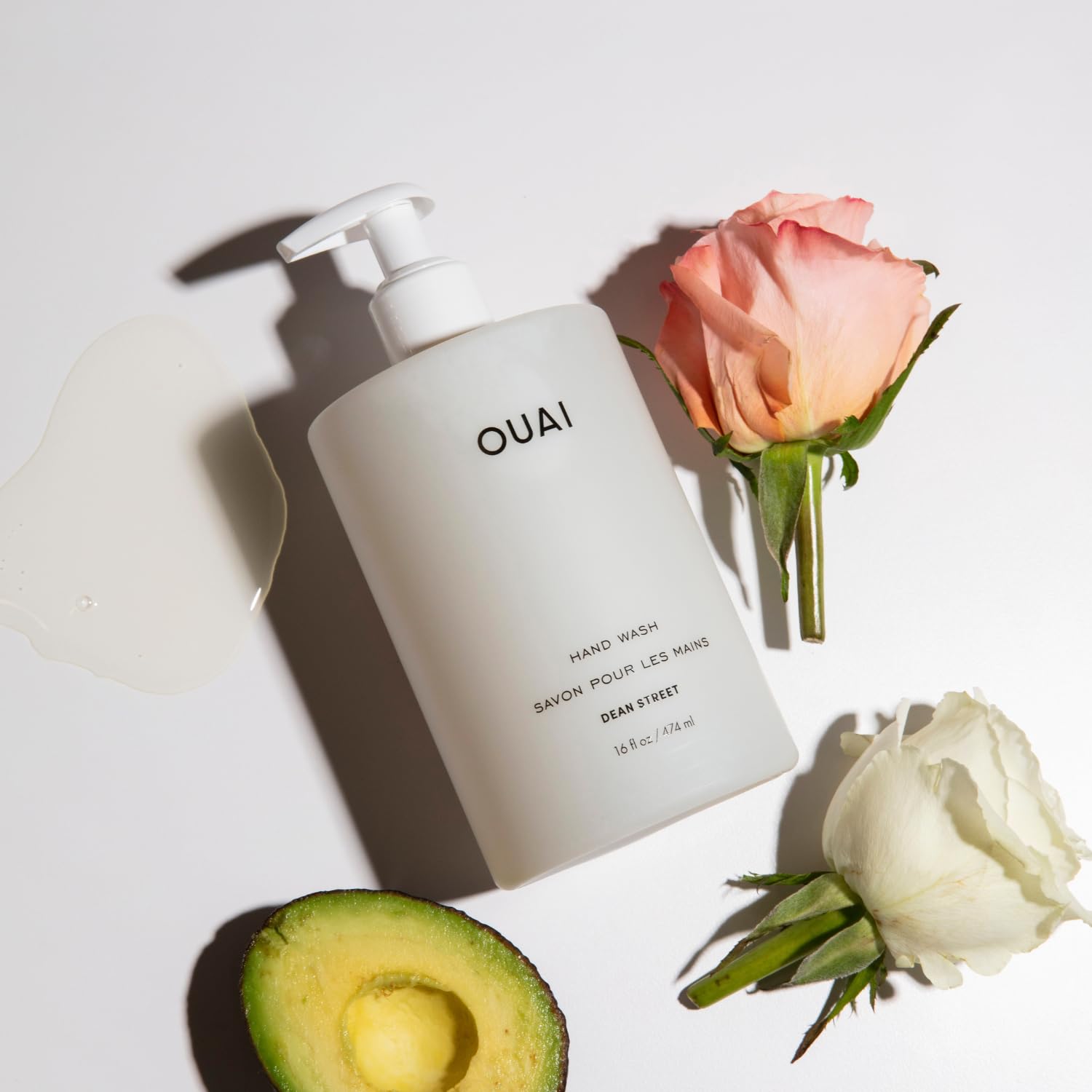 OUAI Healthy Hair & Hand Bundle - Fine Hair Shampoo, Conditioner, Hand Wash & Lotion - Hydrating Body Care Set (4 Count, 2x 10oz/2x 16oz)