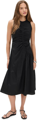 Theory Women's Asymmetrical Ruched Tank Dress