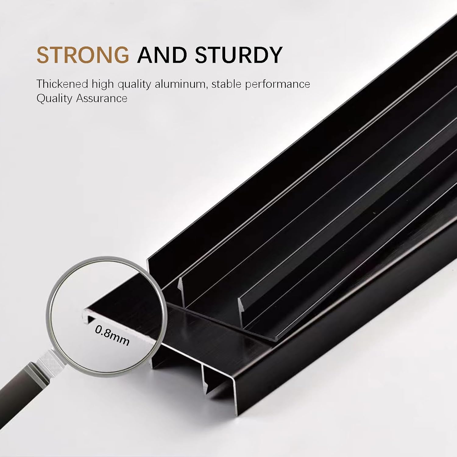 Aluminium Baseboard Molding Trim Height 80mm (3.15') Length 2500mm (8.2ft) Metal Wall Base Right Angle Aluminium Skirting Trim - Elevate Your Home Décor (Brushed Rose Gold, 10pcs)