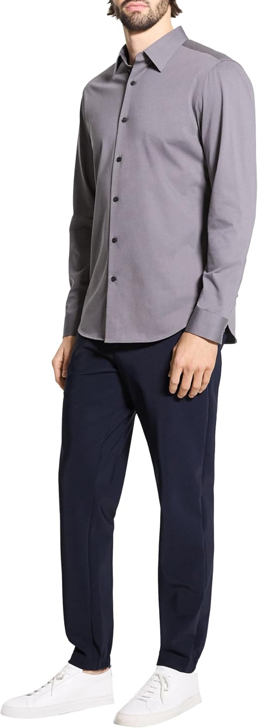 Theory Men's Sylvain Shirt in Structure Knit