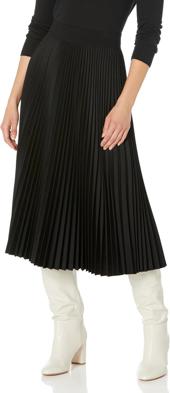 Theory Women's Classic Pleat Midi Skirt