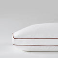 Saatva Latex Pillow - Standard Loft (4' - 5') - Hypoallergenic Pillow with Shredded Latex Core - Breathable - Machine Washable Organic Cotton Cover - King (34'x18') 1 Pack