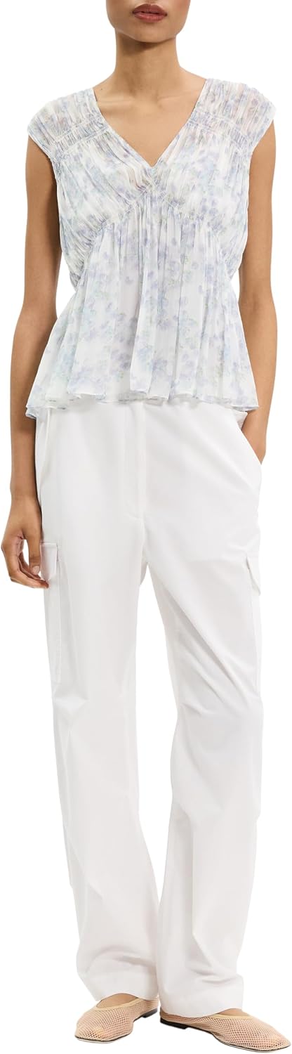 Theory Women's Sl Rchd V Top