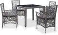 5 Piece Patio Dining Set Poly Rattan Grayqueen Bed Frame with headboard Queen Size Bed Frame King Size Bed Frame King Platform Bed Frame Metal Bed Frame Queen Size