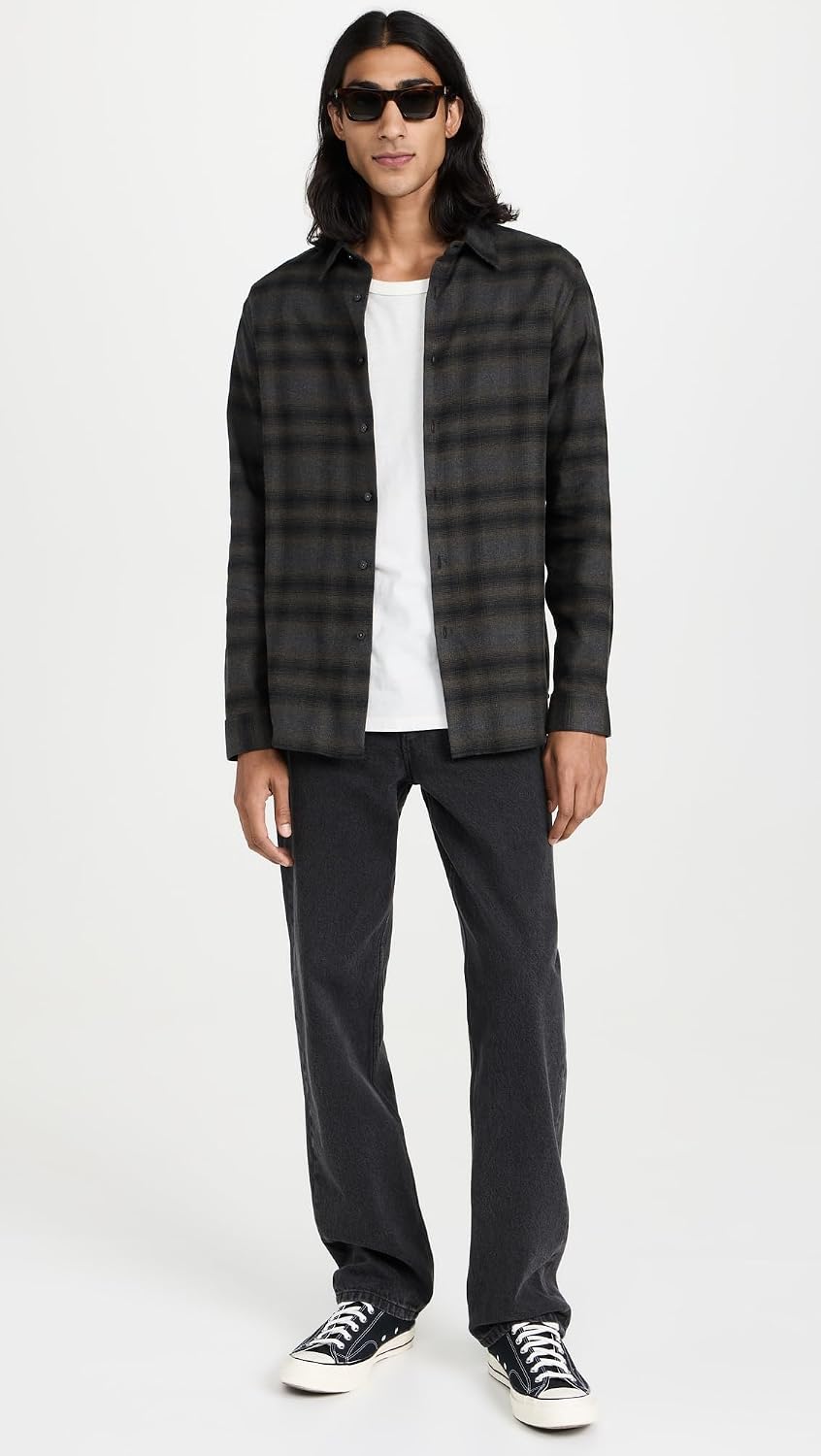 Theory Men's Irving Soft Plaid Shirt