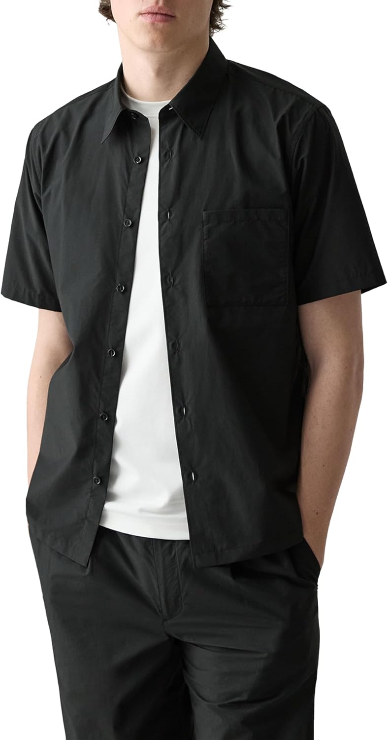 Theory Men's Noll Short Sleeve in Soft Lawn