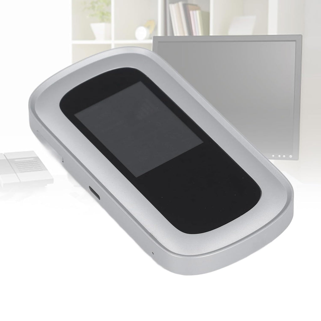 5G Mobile Hotspot, High Speed Portable WiFi Router with Dual Band Connectivity for Travel and Gaming, Silver ABS 135x70x13mm