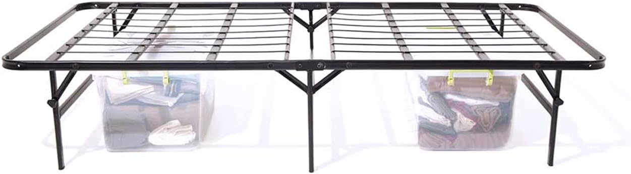 STRUCTURES Foldable Bed Base - Platform Bed Frame and Box Spring in One - Strong and Sturdy Support - Quiet Noise Free - Quick, Easy Setup - Cal King