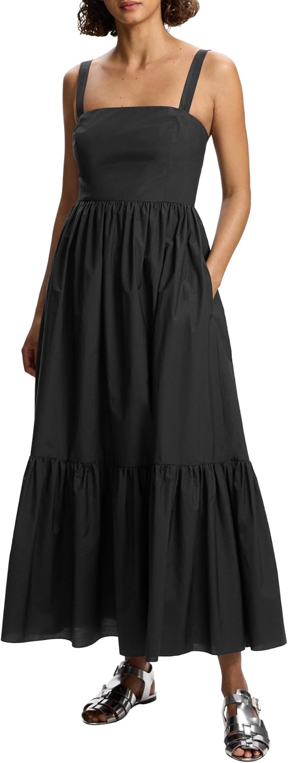 Theory Women's Convertible Strap Tiered Dress