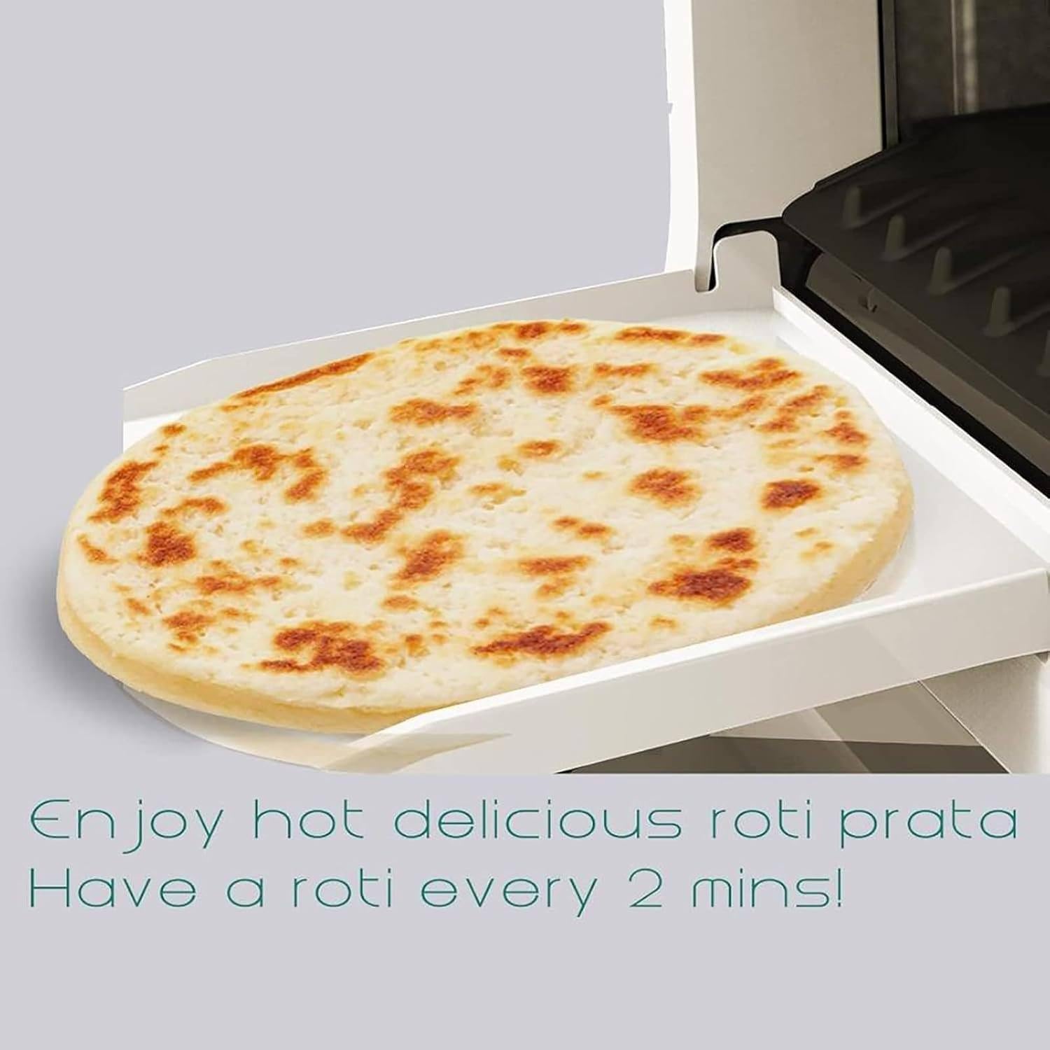 Fully Automatic Roti Making Machine - Electric Flat Bread Maker for Roti, Tortillas, Pancakes - One-Click Production of 20 Pieces at a Time, 110V
