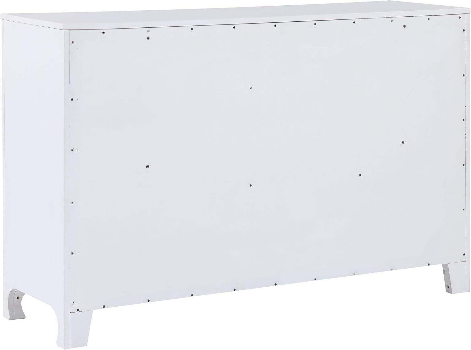 Coaster Home Furnishings Anastasia Contemporary 5-Piece Bedroom Set Boucle Upholstered California King Size Panel Bed Frame 64-inch Headboard Pearl White 224751KW-S5