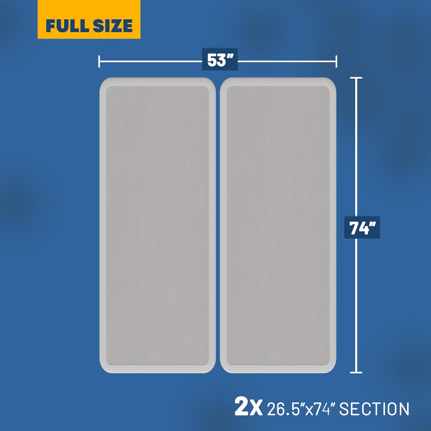 Greaton, Box Spring Bed Base Full Size, 2-Inch Wood Mattress Foundation - Amish Made in USA – Quiet Noise Free, 2-Pieces Under Mattress-Support BoxSpring, Fully Assembled, White