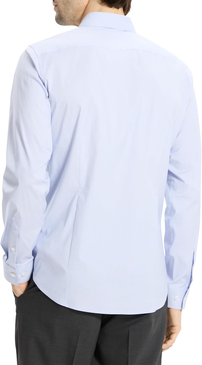 Theory Men's Sylvain Shirt in Exact Stripe
