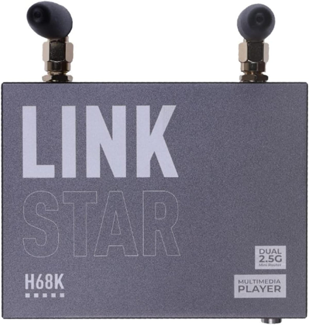 LinkStar-H68K-1432 Router with Wi-Fi6, 4GB RAM 32GB eMMc, Dual-2.5G & dual-1G Ethernet, 4K output, Android 11, Ubuntu OpenWRT
