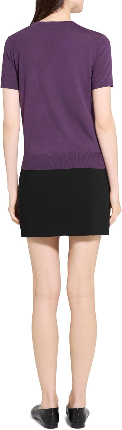 Theory Womens Basic Tee, Black Iris, X-Small