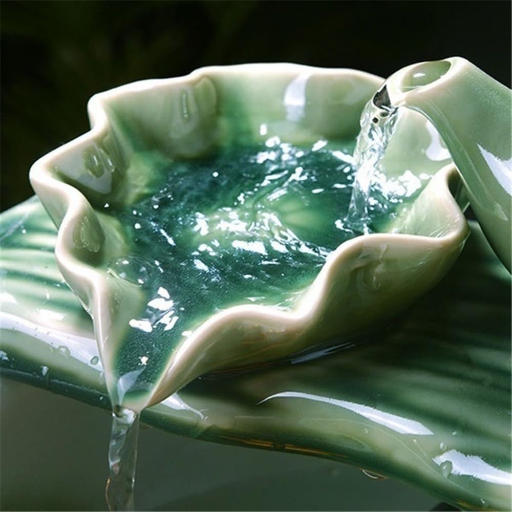 Indoor Waterfall Fountain Indoor Water Fountain, Tabletop Fountain Waterfall, Desktop Simulation Scenery Decoration (S)