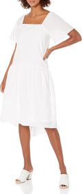 Theory Women's Square Tier Midi Dress