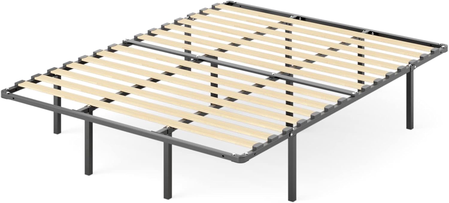 Sleep Master MyEuro Smartbase/Wooden Slats Mattress Foundation, Queen
