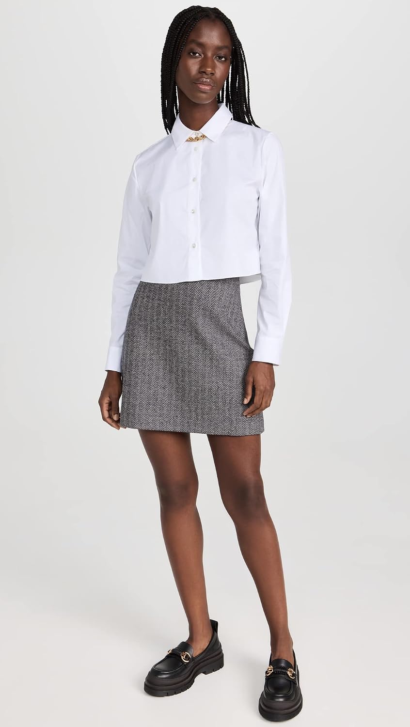 Theory Women's Abbot Knit High-Waisted Mini Skirt