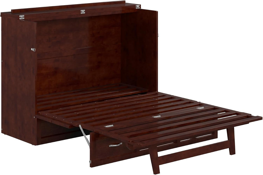 AFI Deerfield Murphy Bed Chest Full, Walnut