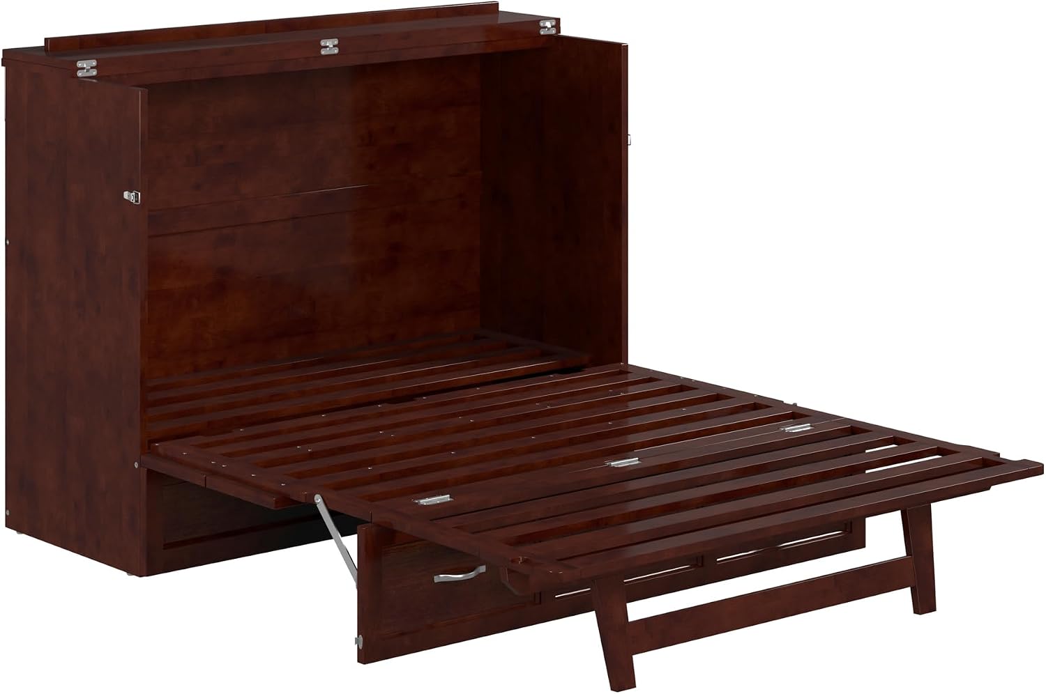 AFI Deerfield Murphy Bed Chest Full, Walnut