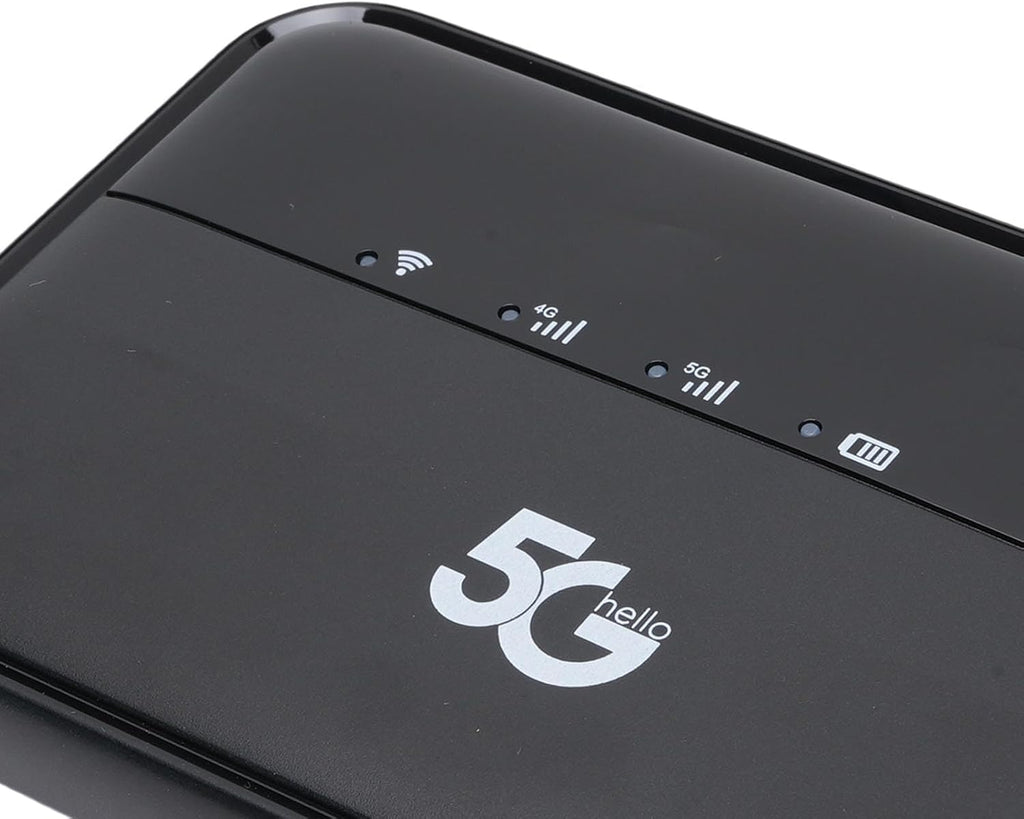 5G Mobile Hotspot, WiFi 6 Portable Router 2.77Gbps Internet with 10000mAh Battery and Nano SIM Card Slot, for Travel and Business
