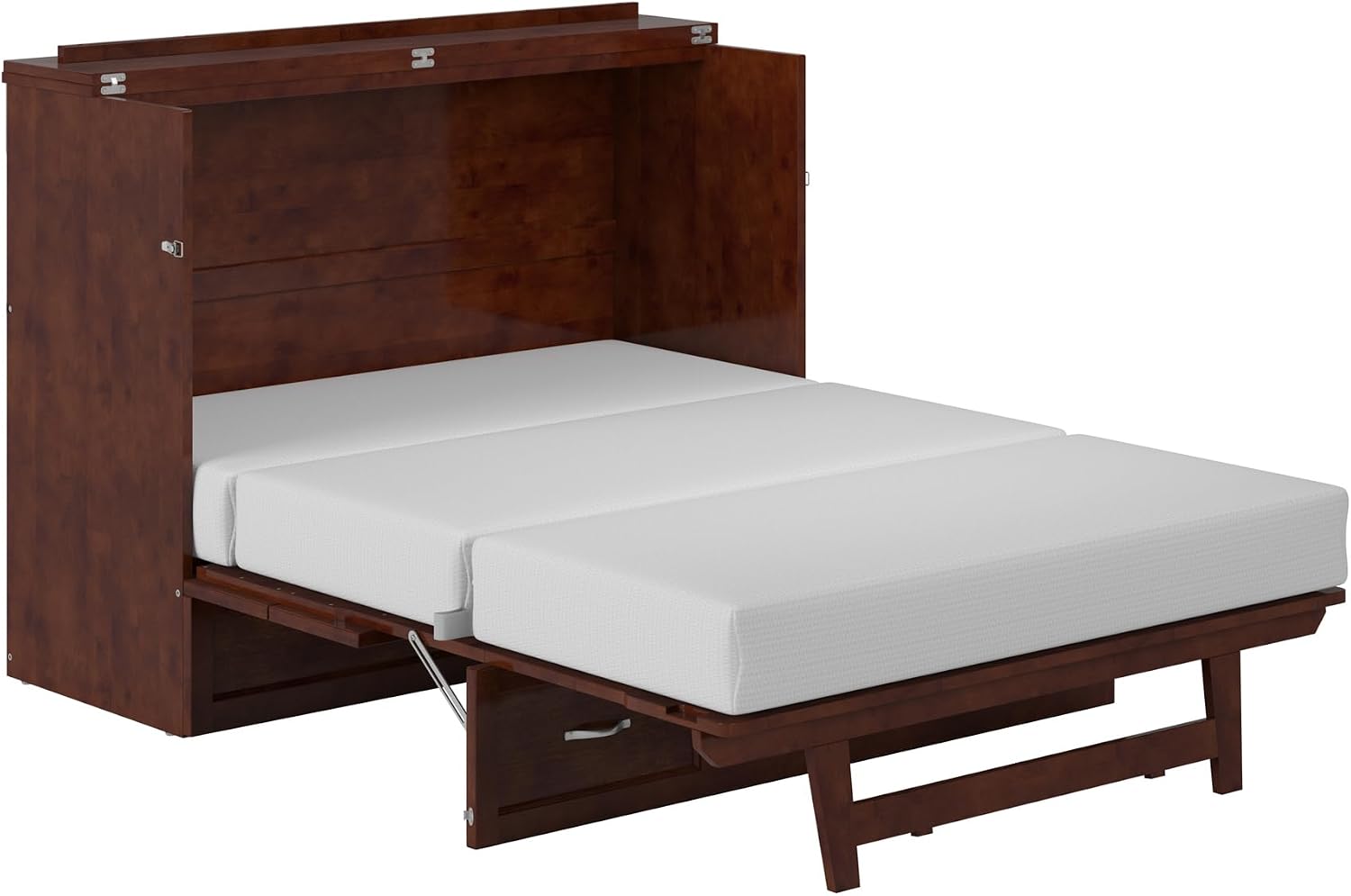 AFI Deerfield Murphy Bed Chest Full, Walnut