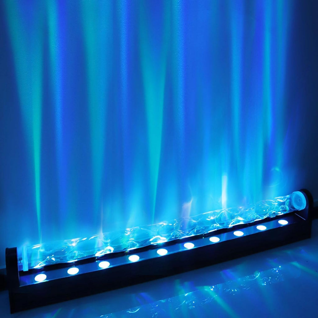 RGBW Dynamic Wave Wall Light, Ocean Wave Projector Light ith Music Sync, Color Changing Wall Washer Lamp with Remote & APP, Aurora Projector Ambient Light for Gaming Living Room,1 Pack